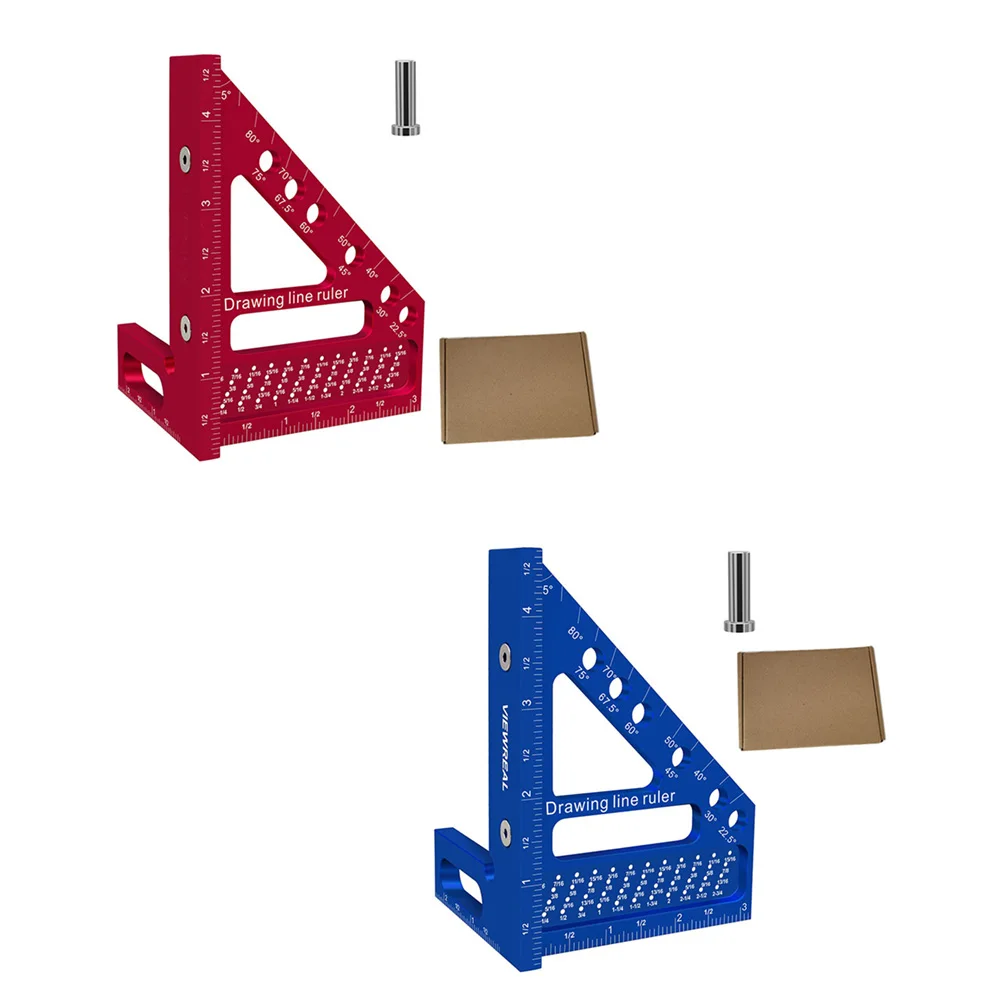 Плотницкий квадратный многоугольный деревообрабатывающий транспортир из