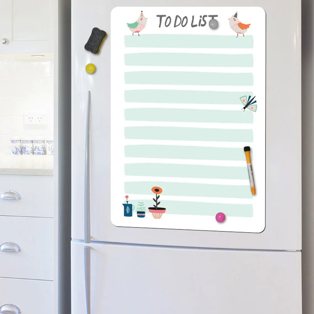 

​Message Board Fridge Magnet For Iron Surface Magnetic Moisture-proof Plan Board Repeatedly Soft Film Waterproof