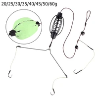 carp fishing feeder fishing baits cages hook rig set inline method feeder bait cage fishing tackle accessories 20 60g