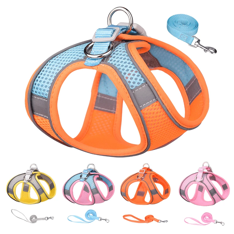 Breathable pet chest straps Reflective straps Vest cat and dog straps Leash zzz