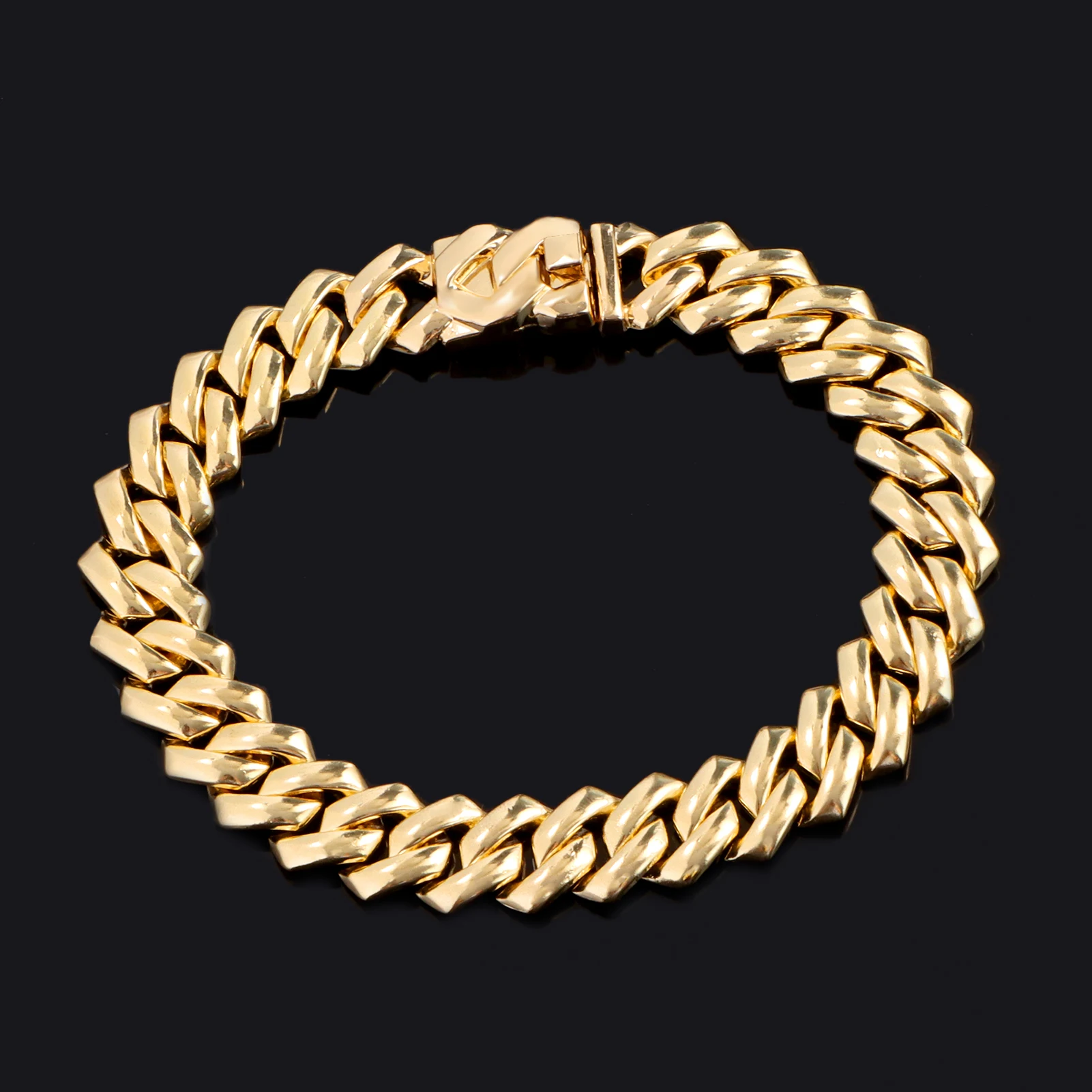 

Hip Hop Women 14MM Width Prong Cuban Link Chain Anklet luxury Bling Iced Out 2 Row Rhinestone Miami Rhombus Cuban Anklet Jewelry