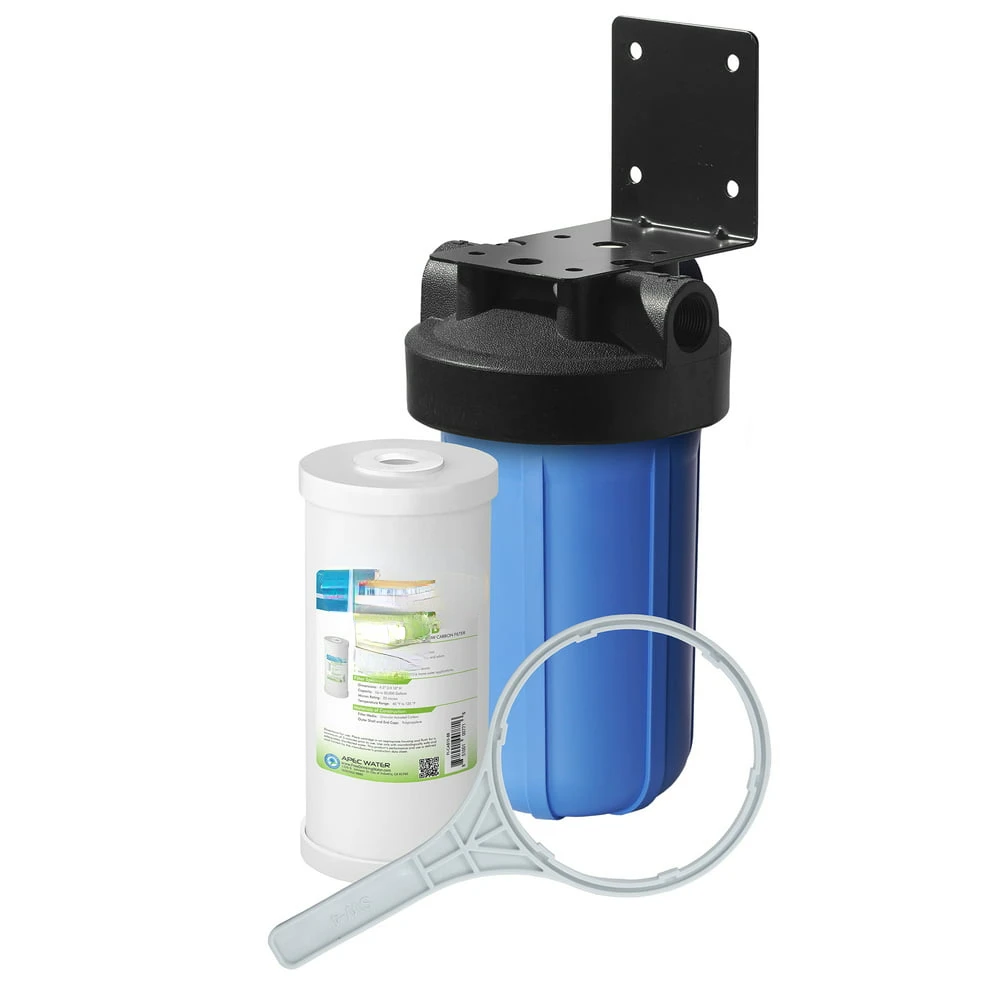 

All Purpose 1-Stage Whole House Water Filtration System with 4.5 x 10 in. High Capacity Carbon Filter (CB1-CAB10-) Polyflouoroal