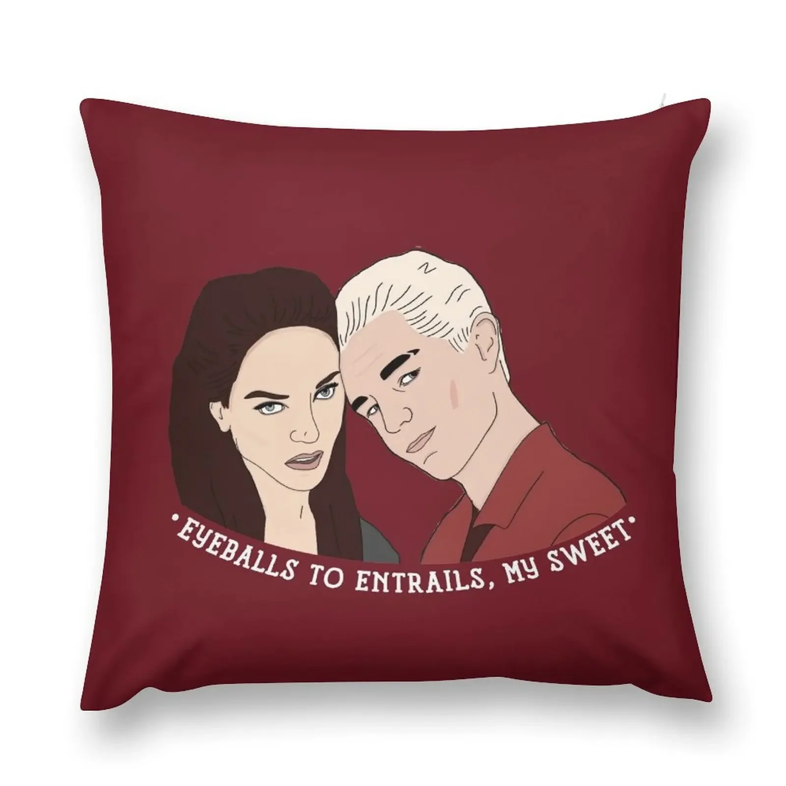 Spike &amp Dru BTVS декоративная подушка наволочка 100% полиэстер