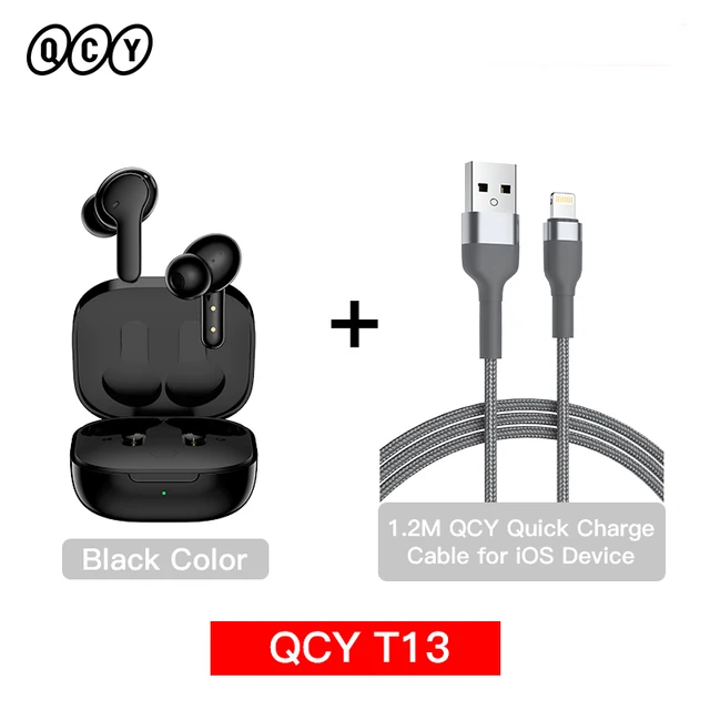 QCY T13 black + cable