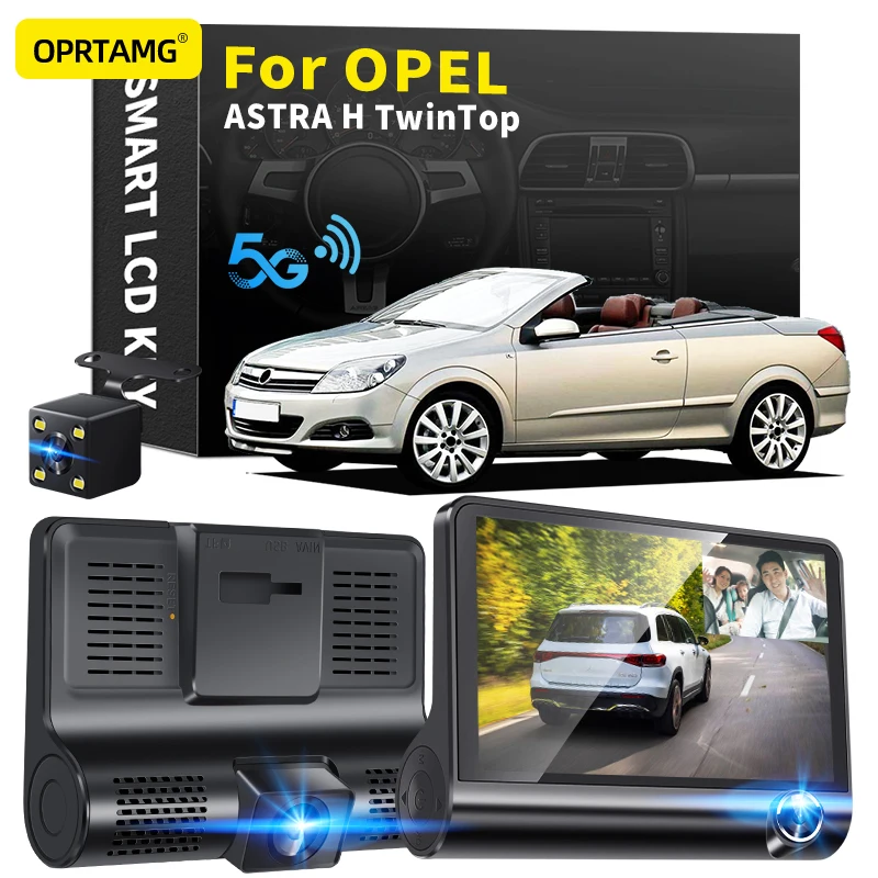 

OPRTAMG Dash Cam 540C6 Car DVR 3 Cameras Lens 4.0 Inch 1080P dashcam For Opel ASTRA H TwinTop 1994 1995-2018 2019 2020 2021 2022