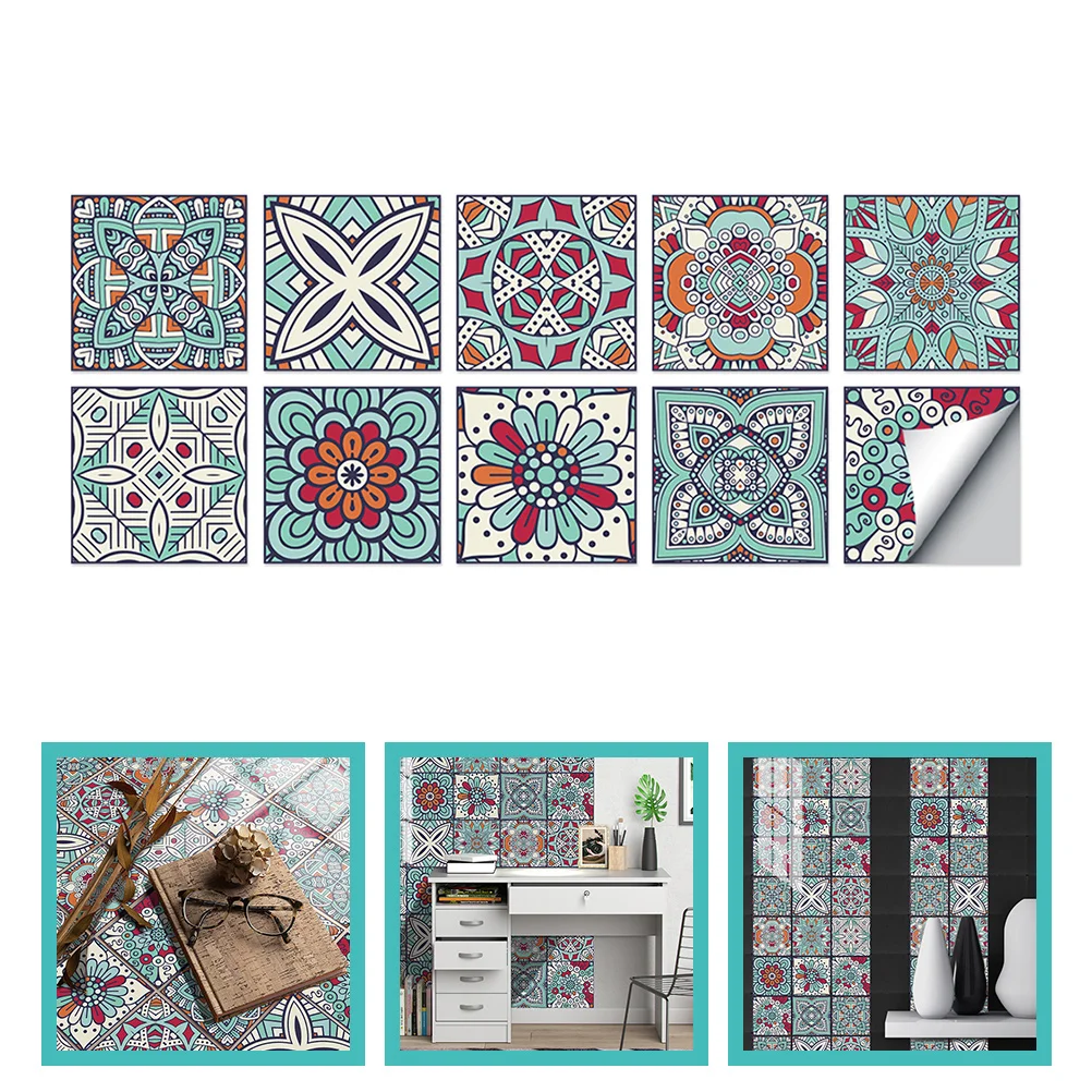 10 шт. домашний декор наклейки для очистки автомобиля и плитки кухонные