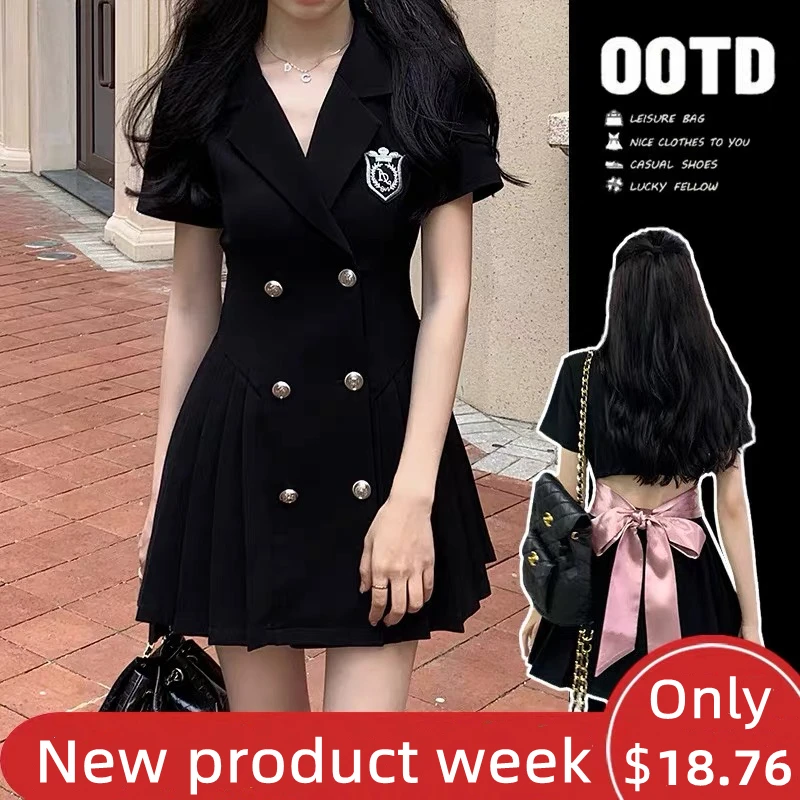 

Платье-миди с открытой спиной и бантом, черное