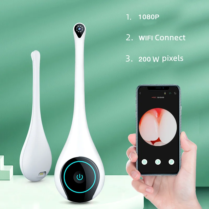 

WIFI Dental Intraoral Endoscope Camera HD 1080P Oral Inspection 8 Led Wireless Dentist Intra Oral Tools