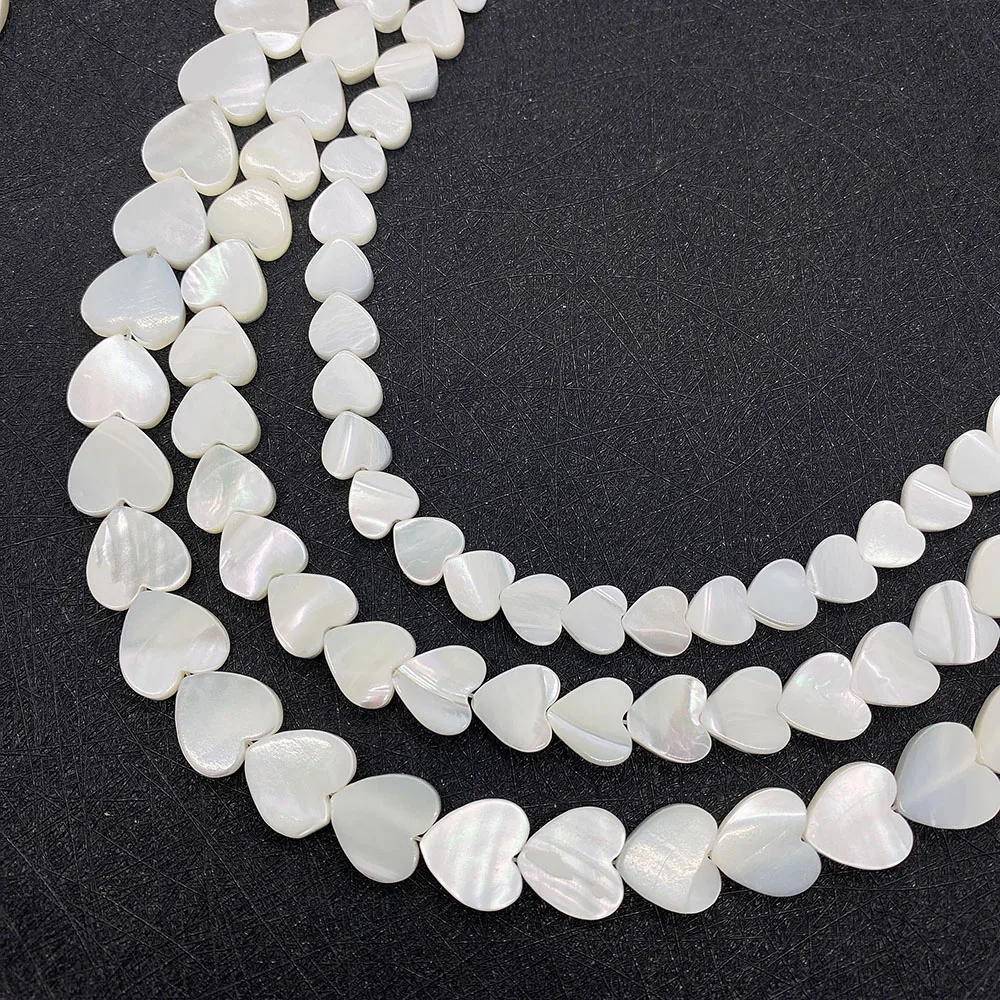 

Natural Shell Bead Love Heart Shape 6 8 10 12mm Beaded for DIY Jewelry Making Bracelet Necklace Earrings Accessories Shell Beads