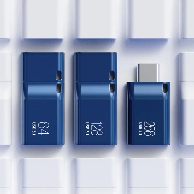 Фото Высокоскоростная флеш-память SAMSUNG Type-C USB 3.1 256 ГБ 128 ГБ 64 ГБ 400 МБ/с для ПК, ноутбуков, смартфонов, планшетов №5