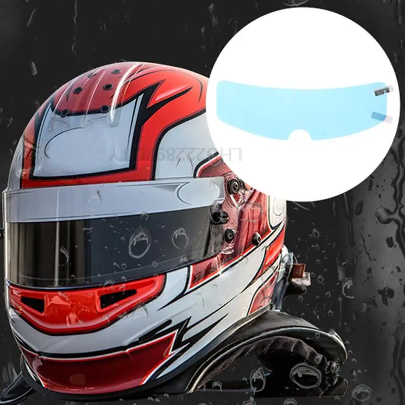 

2PCS Motorcycle Helmet Film Anti-Fog+Rainproof Clear Patch Film Waterproof