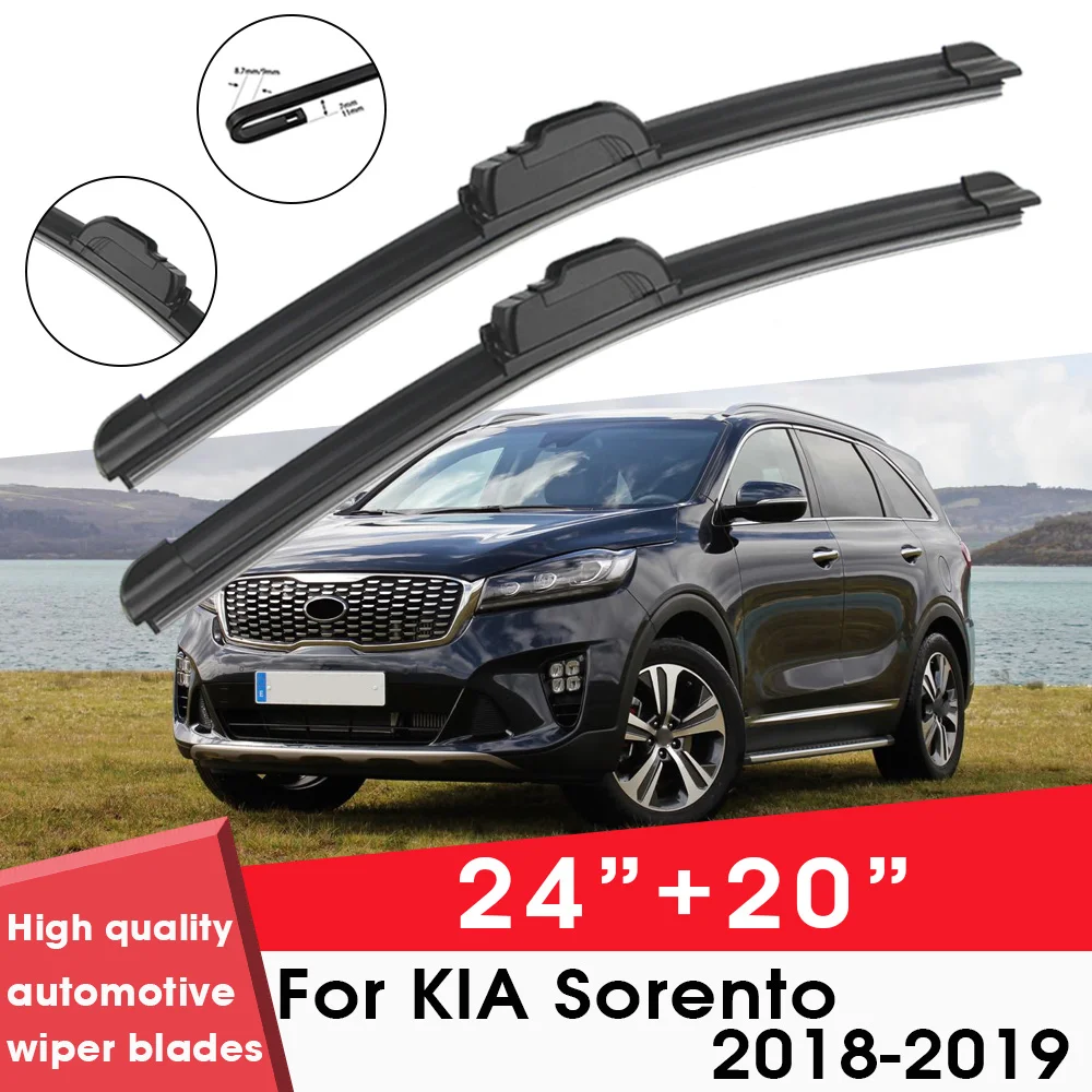 

BEMOST Car Wiper Blades Front Window Windshield Rubber Refill Wiper For KIA Sorento 2018-2019 24"+20" Car Accessories