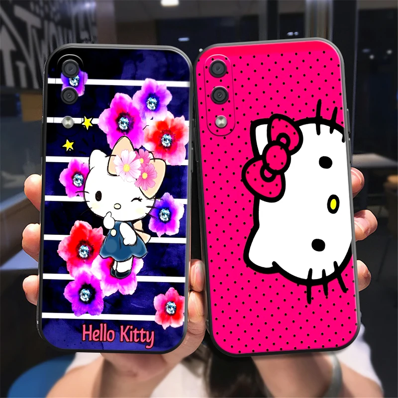 

Cute Hello Kitty Kromi Phone Case For Samsung Galaxy M11 M12 M10 M20 M22 M30 M32 M51 Liquid Silicon Coque Carcasa Black Soft