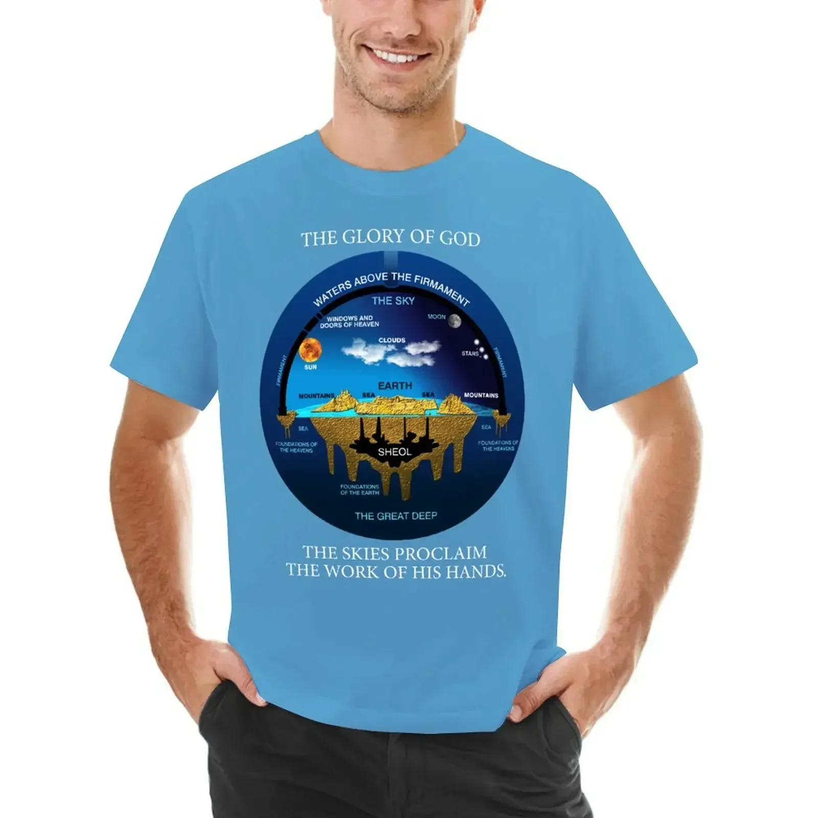 Библейский Псалом 19:1 анцеит иврит космология круглый вырез горячая Распродажа