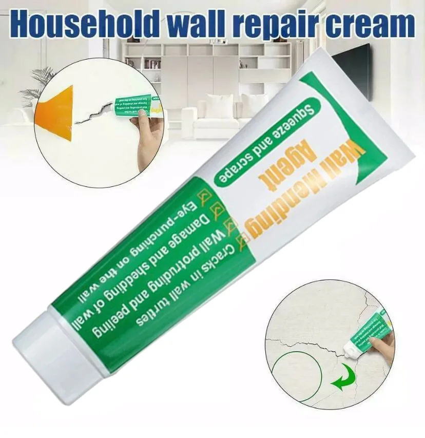

Wall Repair, Spackle Repair Paste, Drywall Patch with Scraper, Quick & Easy to Fix Holes, Cracks, Graffiti, Dent in Wall, Wood