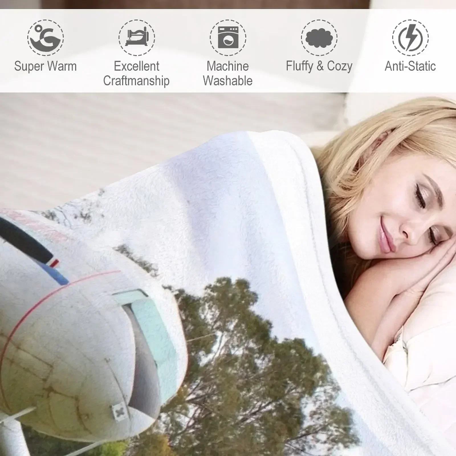 Самолет Douglas DC3 Dakota австралийское одеяло одеяла и пледы роскошные утолщенные Furrys