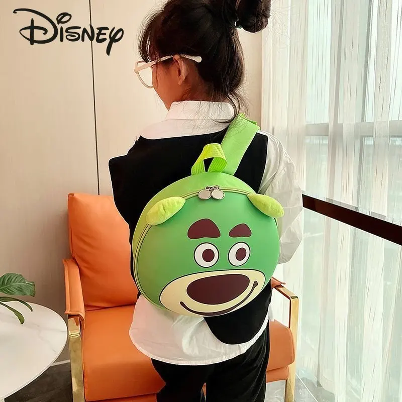 Disney Strawberry Bear New Children's Backpack Cartoon Fashion Student School Bag Multi Functional High Capacity Girls' Backpack