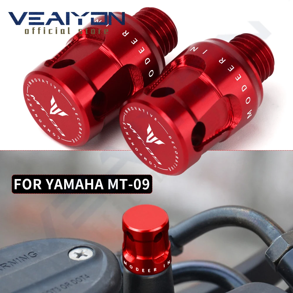 

For YAMAHA MT09 MT 09 MT-09 MT10 MT 10 MT-10 mt 07 09 10 Motorcycle Aluminum Mirror Hole Plugs Screws Bolt M10*1.25 Accessories