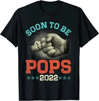 soon to be pops est 2022 pregnancy announcement t shirt