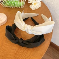 french romantic retro headband double layer satin bow headband high grade hairpin versatile outing girl headdress
