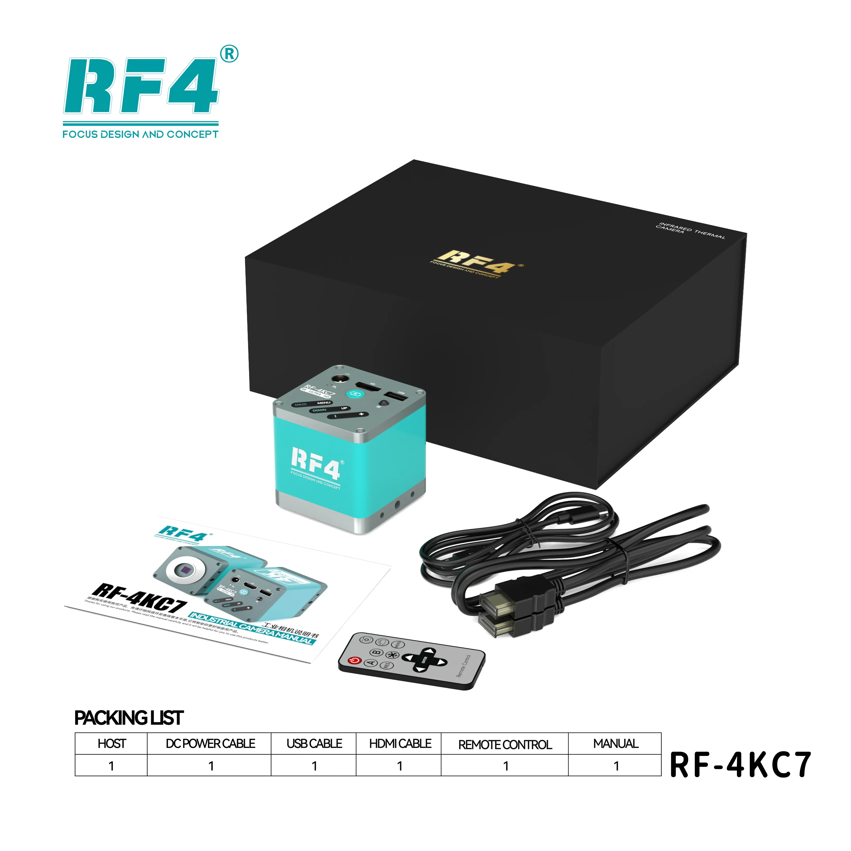 Новый RF4 USB пульт дистанционного управления 1080P 60FPS 4K HD камера для видео