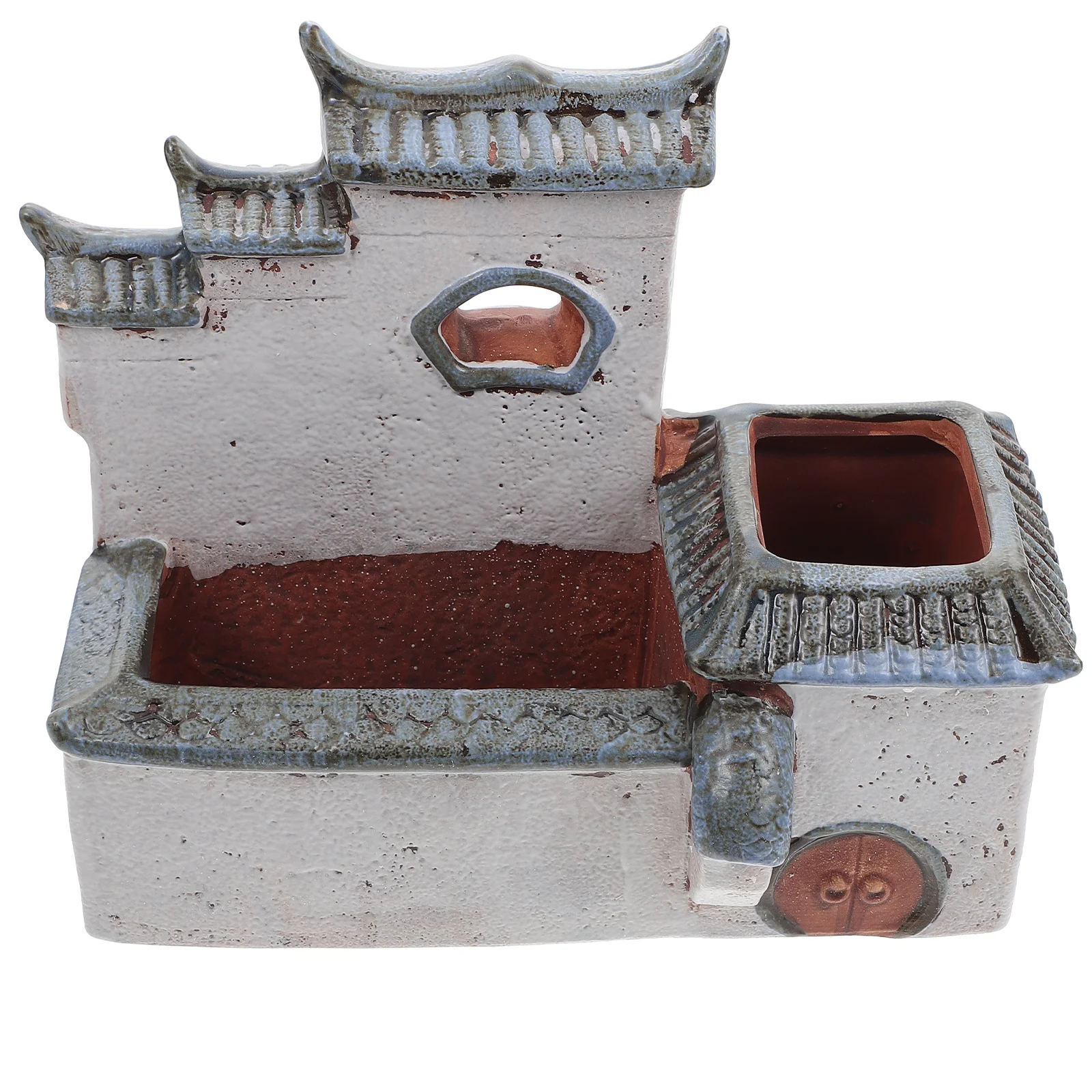 

Creative Retro House Design Flower Pot Decoration Decorative Scene Layout Prop