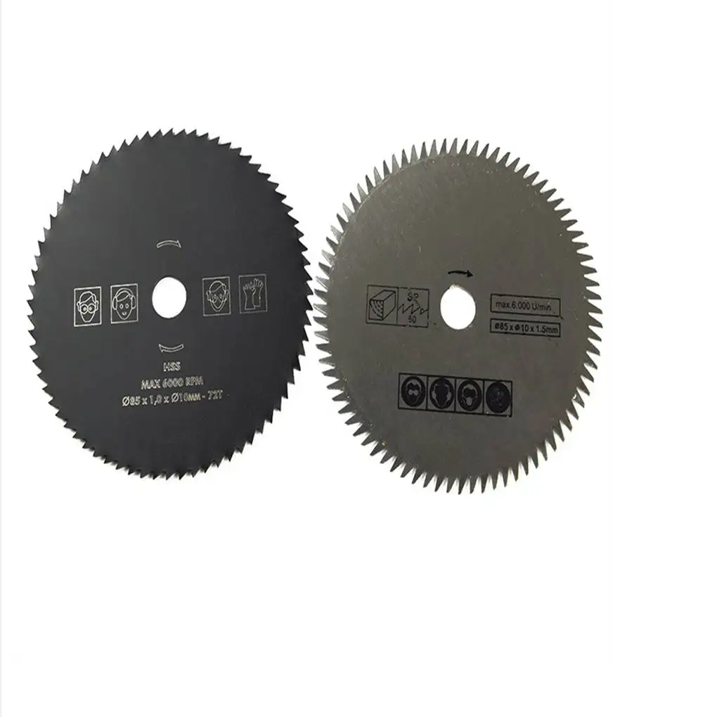 

5pcs 85mm Diameter 10mm Inner Diameter Small Circular Saw Blade Hard Alloy Rotation Cutting Tools