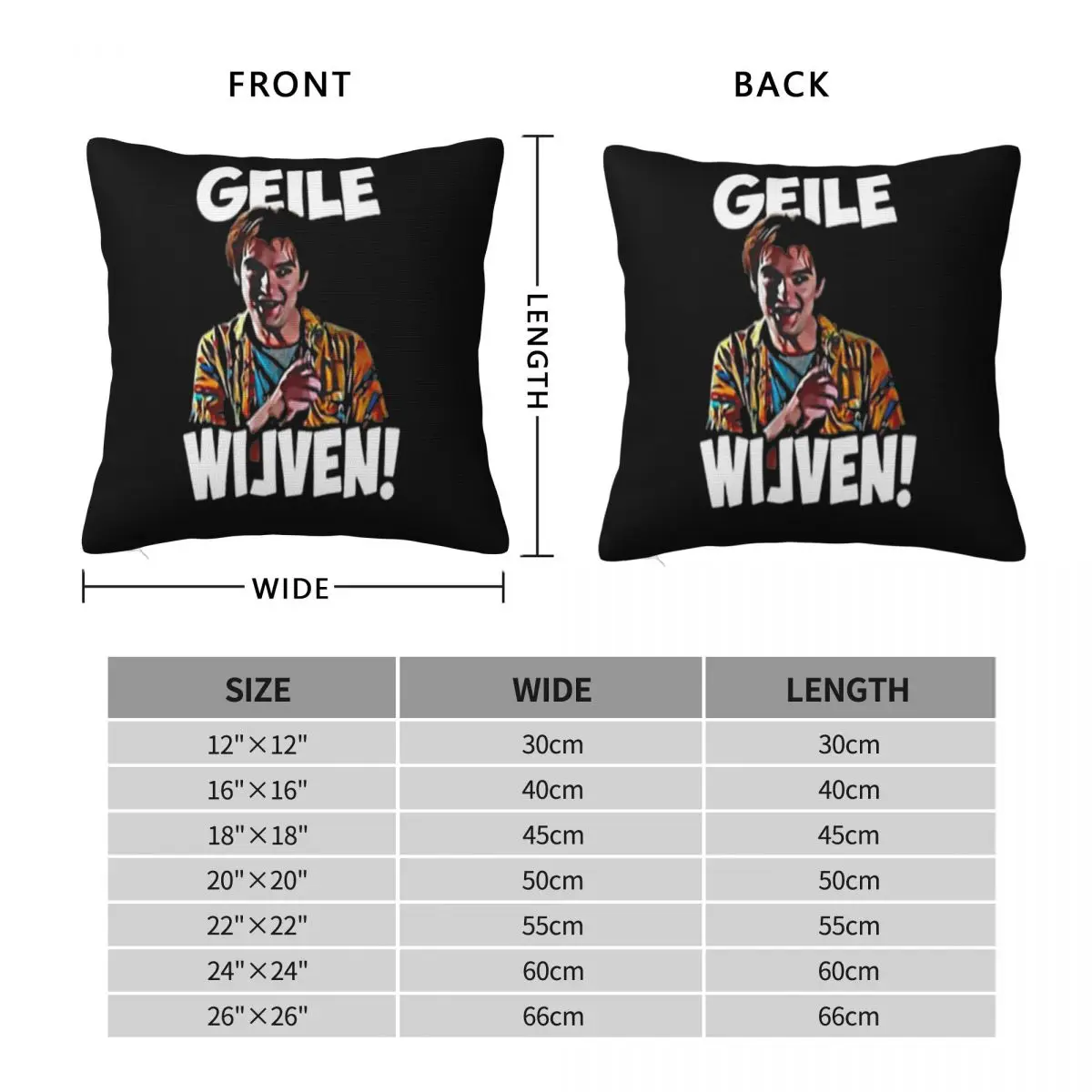Наволочка Geile winven Kees Flodder Kawaii Pride Подушка для спальни настраиваемый домашний декор