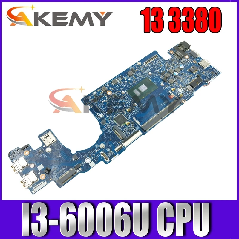 

Материнская плата 100% для Dell OEM Latitude 13 3380, 066FRK CN-066FRK 16824-1, системная плата SR2UW I3-6006U проверена ОК