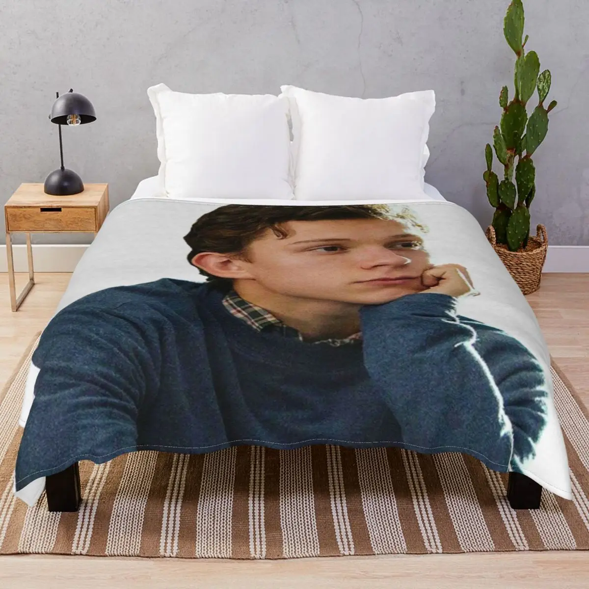 Tom Holland Blanket Flannel Plush Decoration Super Soft Throw Blankets for Bed Sofa Camp Office