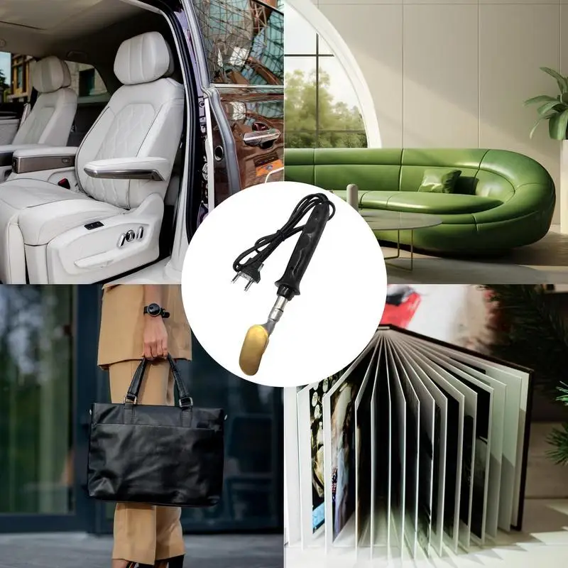 Электрический паяльник с пластиковой ручкой плоский наконечник автомобильный