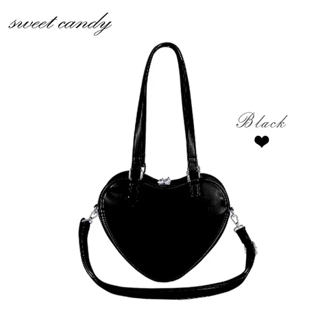 Женская мини-сумка, модная сумка через плечо в форме сердца, женская сумка через плечо, женская сумка в Стиле Лолита, сумка для девочек