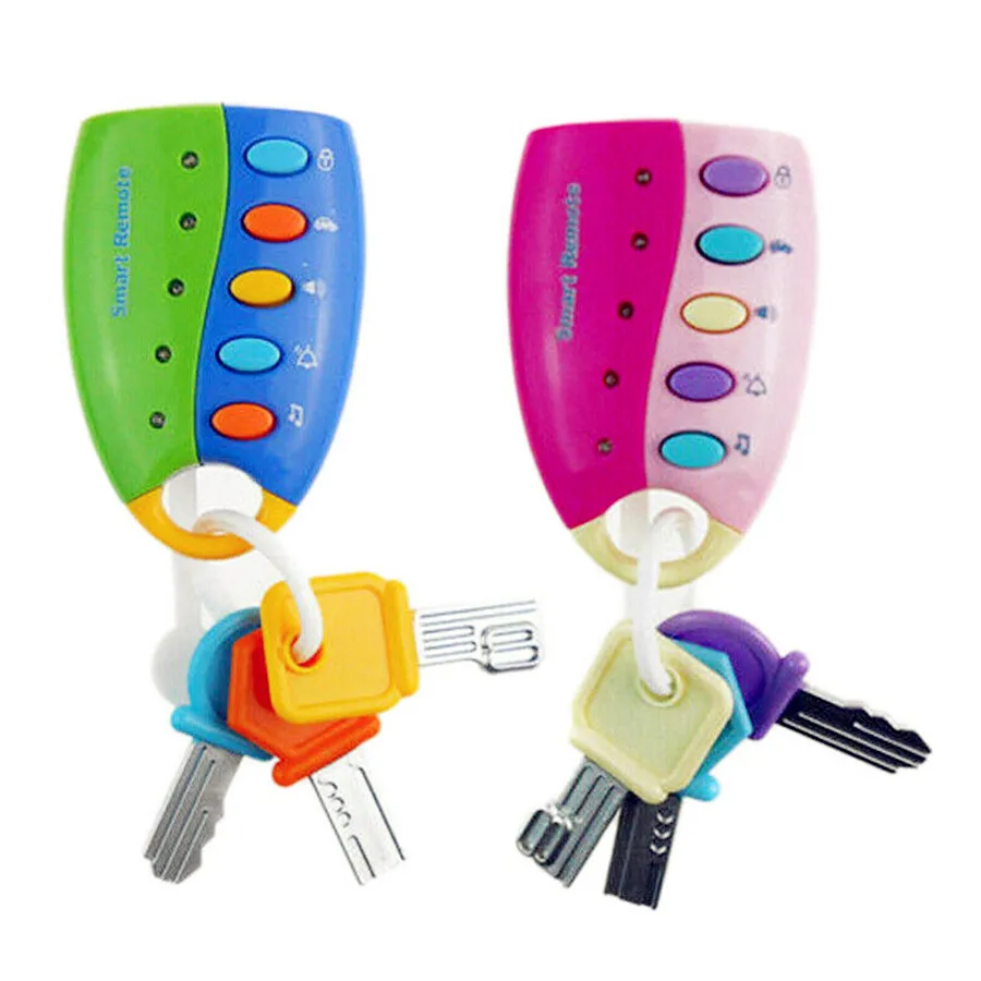 

Baby Toy Musical Cartoon Car Key Vocal Smart Remote Car Voices Pretend Play Educational Toys For Children Baby Music Toys
