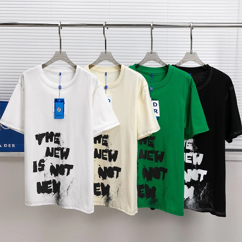 

Graffiti THE NEW IS NOT NEW ADER ERROR T-Shirt Men Women 1:1 Best-Quality ADERERROR T Shirt Casual Top Tees