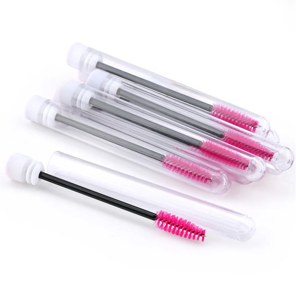 

Plastic Mascara Brush Wand Disposable Eyelash Extender Cosmetic Makeup Brush Tool Kits Random Color