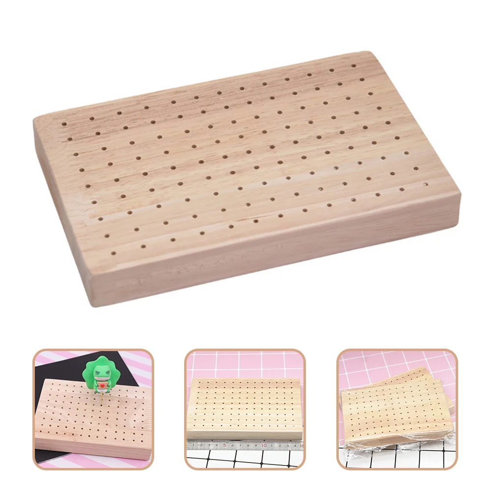 

Plug Board Wooden Display Stand Food Picks Base Skewer Oak Appetizer Holder Charcuterie Boards
