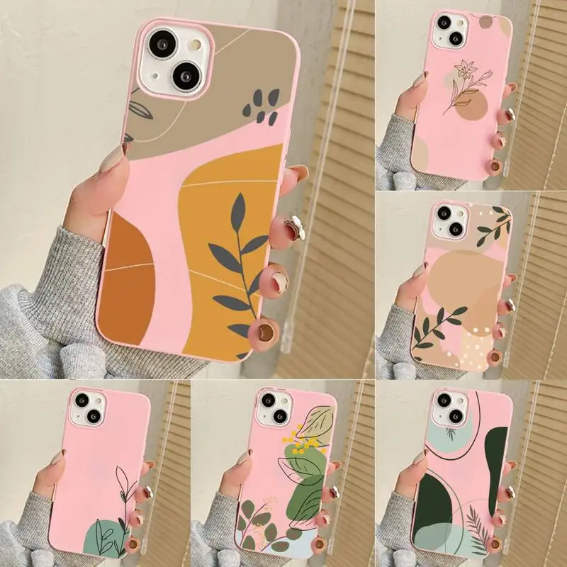 

Abstract Plants Phone Case For Iphone 7 8 Plus X Xr Xs 11 12 13 Se2020 Mini Mobile Iphones 14 Pro Max Case