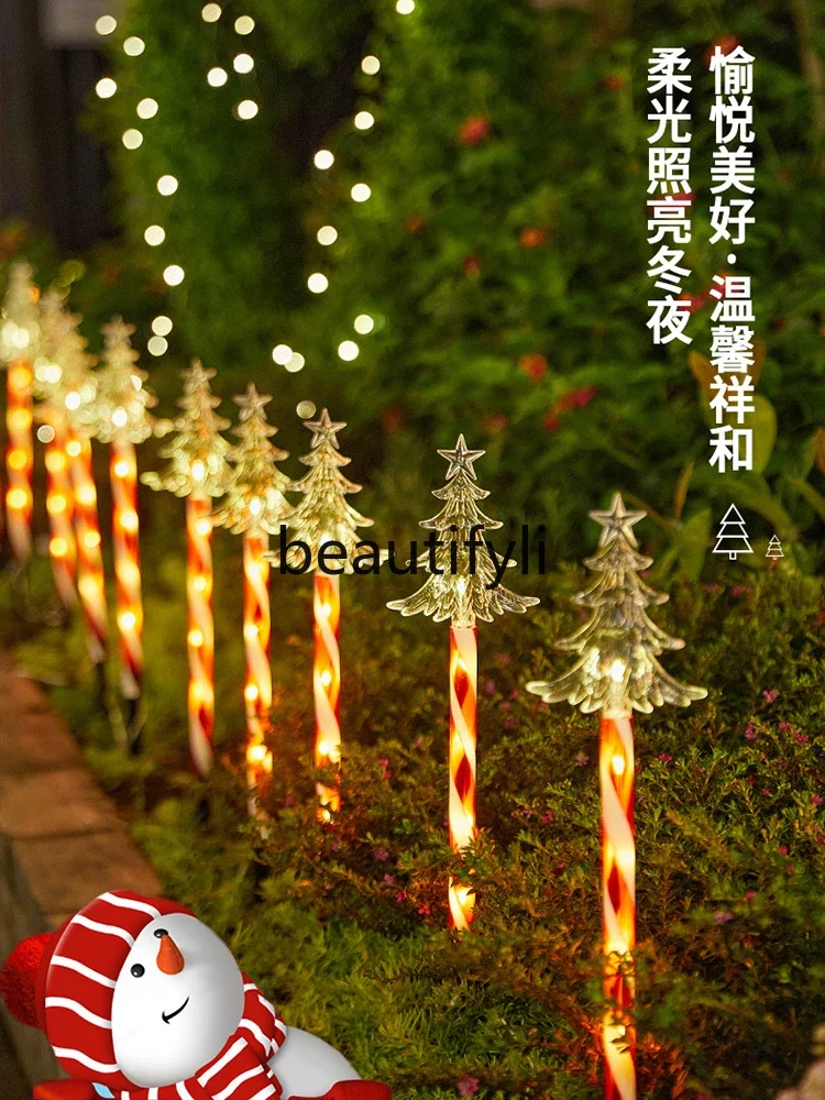 Рождественский леденец фруктовый напольный светильник плагин уличный