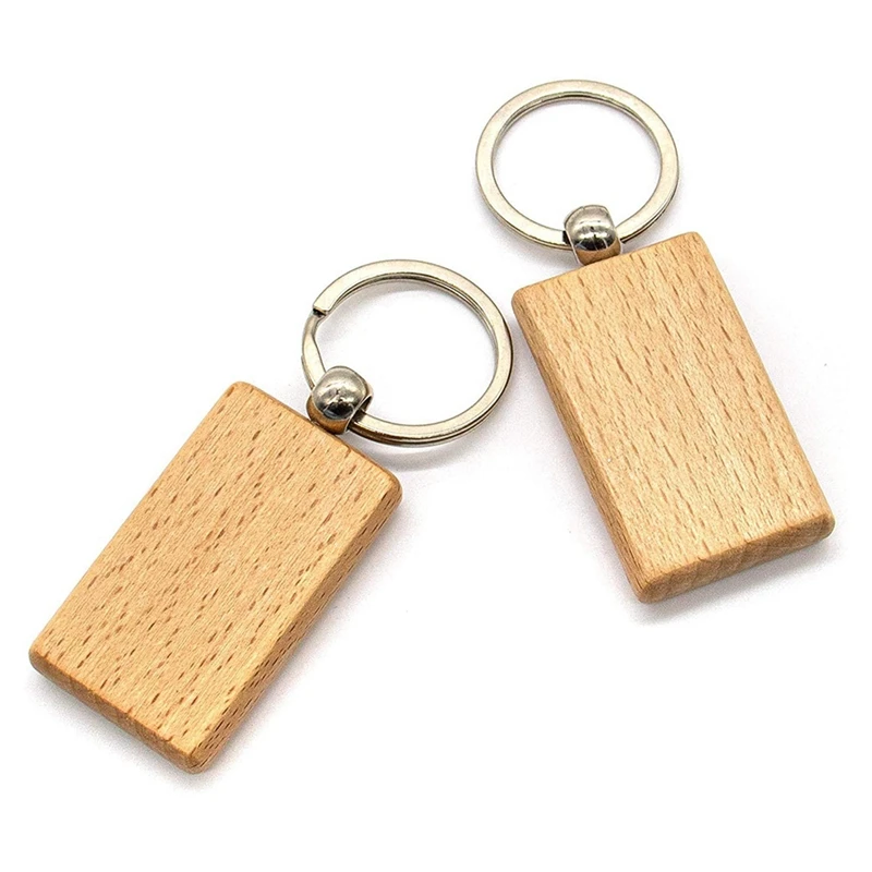 

Пустой деревянный брелок для ключей, 30 шт., деревянный брелок для ключей, брелок для ключей, персонализированный для повседневного использования или лучший подарок, рукоделие