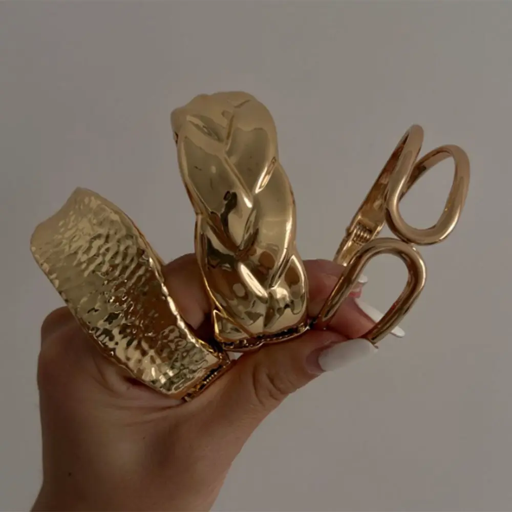 Персонализированный браслет из сплава с геометрическим нишевым металлом ручная