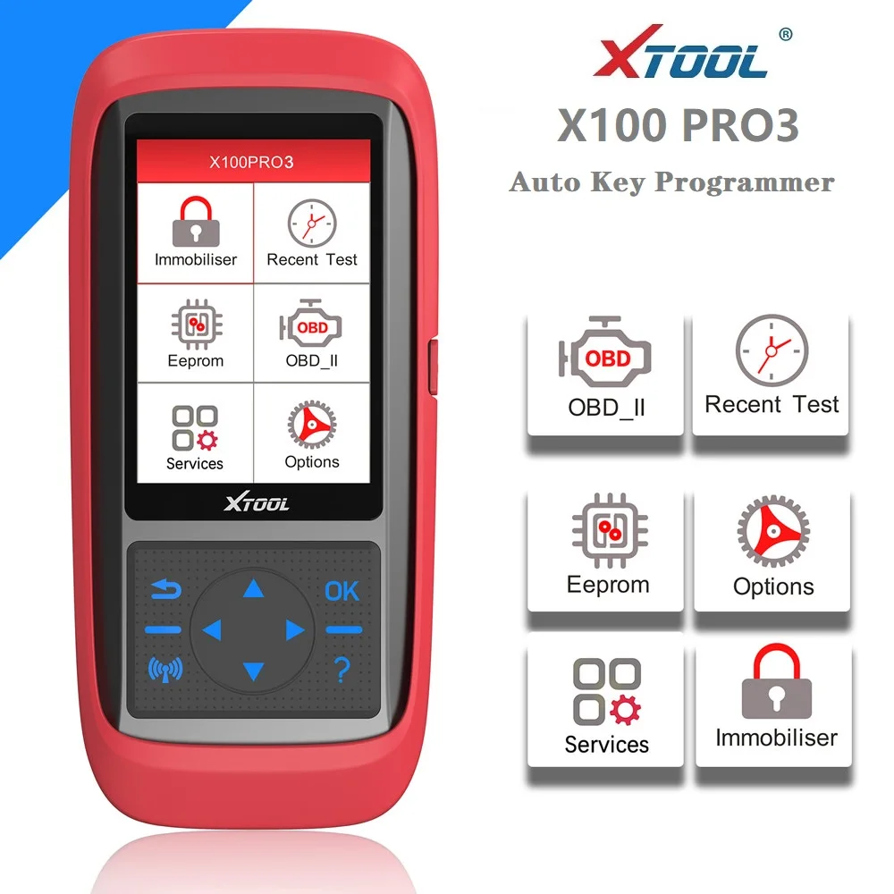 Программатор автомобильных ключей XTOOL X100 Pro3 с адаптером EEPROM, Поддержка настройки, обновление версии Xtool X100 Pro2