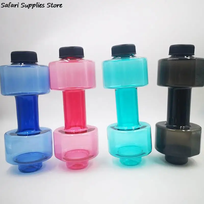 550ml Leakproof Portable Unbreakable My Sports Plastic Bottle Shaker Bpa Fitness Dumbbell Unisex