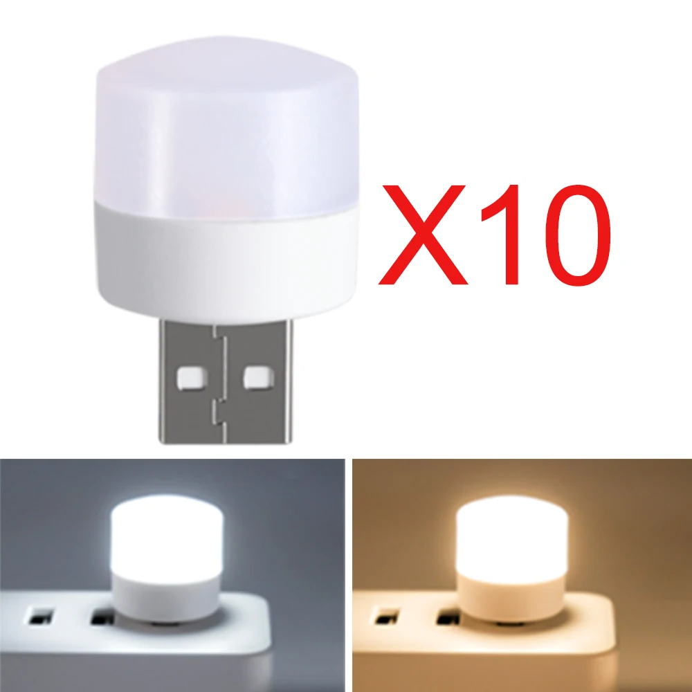 

Лампа с USB-разъемом для компьютера, маленький светильник для чтения с USB-зарядкой и защитой глаз светодиодный маленький круглый ночсветильн...