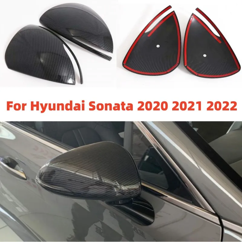 

Car Rearview Mirror Cover Decorative Accessories For Hyundai Sonata 2020 2021 2022