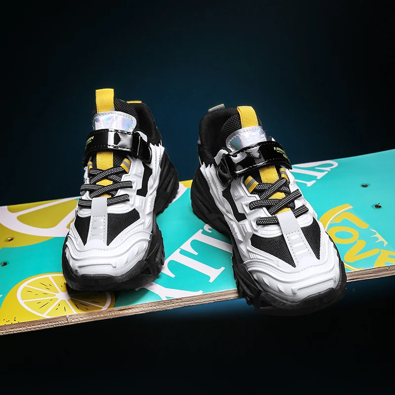 

Новинка 2022, детская модная обувь для скейтборда, детская обувь для мальчиков и девочек, кроссовки для бега, детские кроссовки для скейтборда...