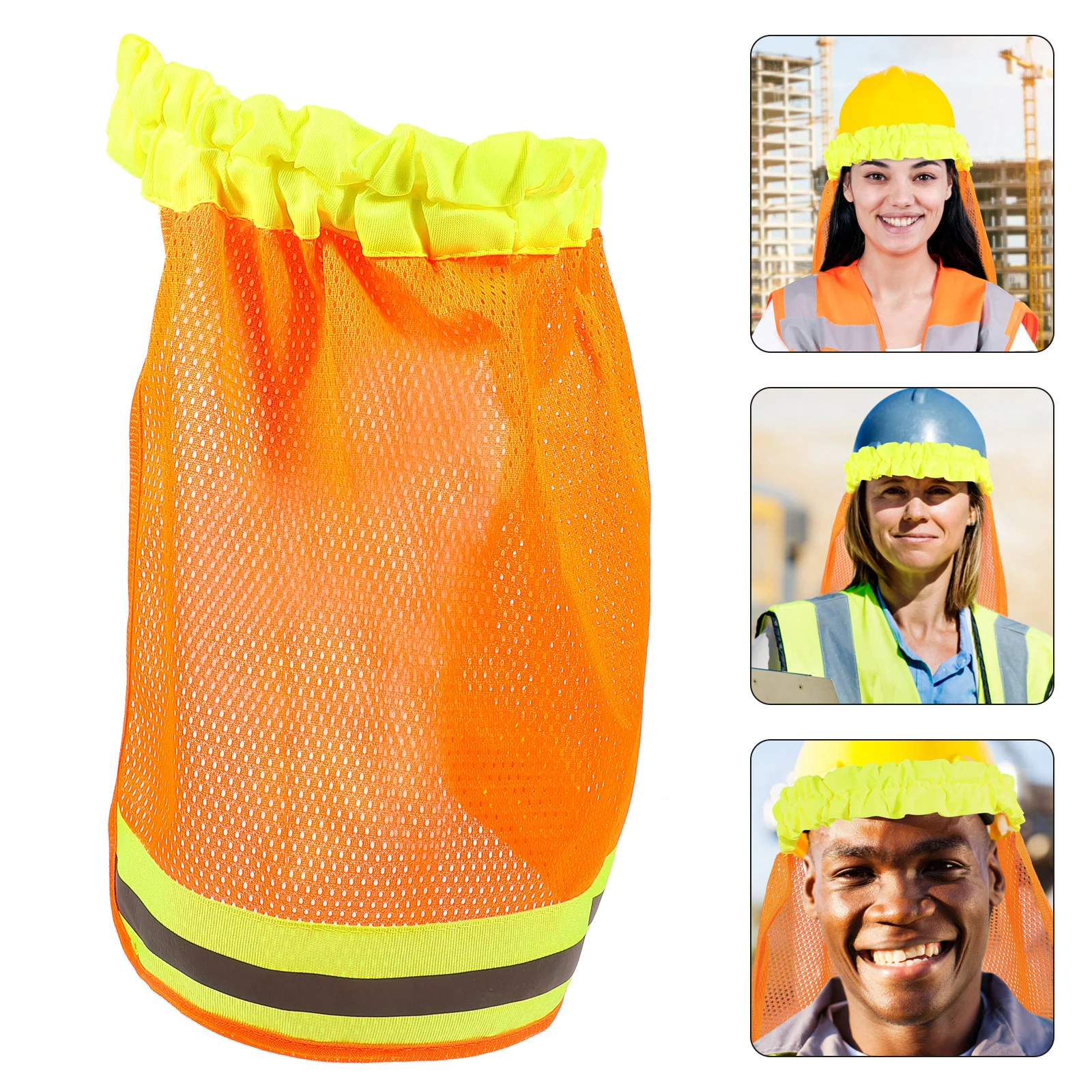 

Worker's Hat Brim Hard Cover Construction Accessories Shade Neck Protector Caps Men Polyester Sun Hats Man Men's