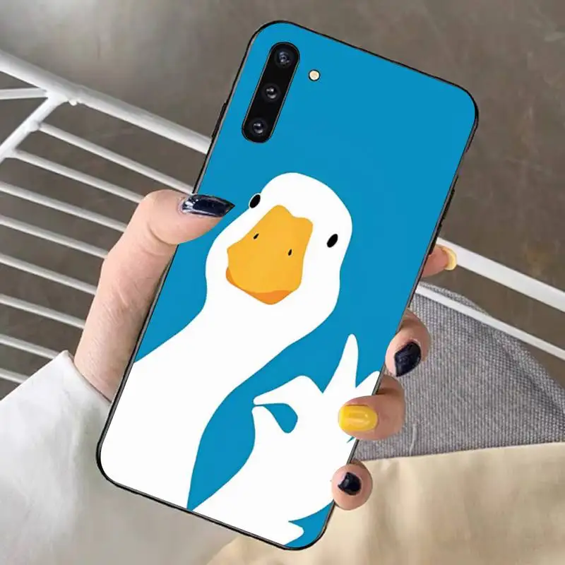 YNDFCNB Goose duck cute Phone Case For Redmi Note 4 X 5 A 6 7 8 Pro T 9 Pro 9S 10 Pro 11 Pro 11S 11Epro PocoM3pro