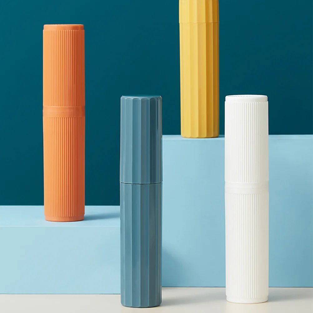 4 шт. коробка для хранения чашка полоскания рта дорожный органайзер зубных щеток