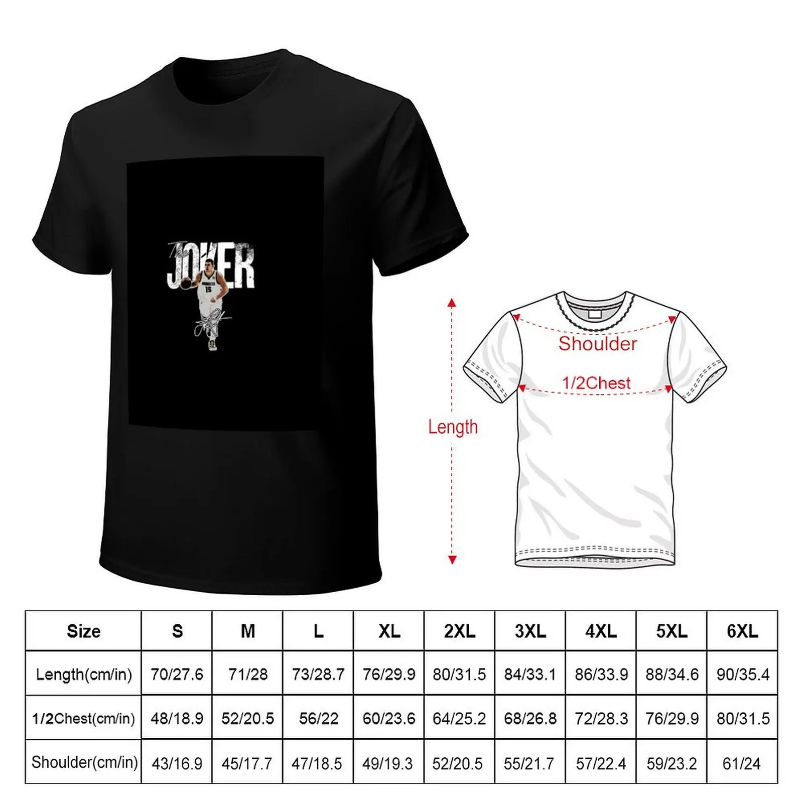 Фото Nikola Jokic The Joker Basketball Denver Signature, винтажная футболка в стиле ретро 80-х 90-х годов Bootleg Rap Un №2