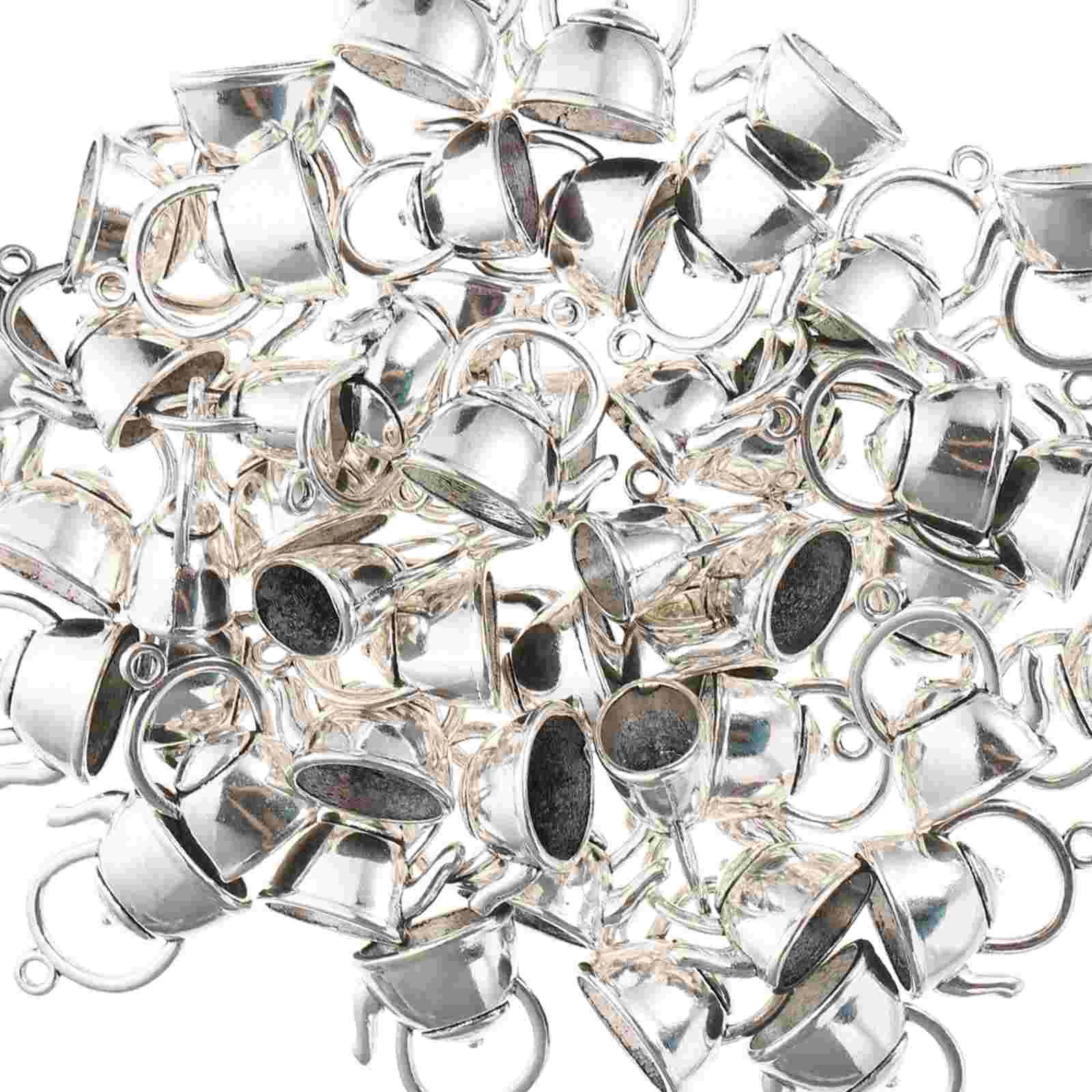 

Charms Charm Diy Teapot Pendants Key Alloy Jewelry Metal Small Unique Ring Hanging Necklace